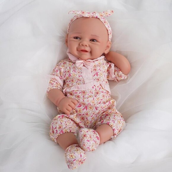 🆕 Full Body Platinum Silicone Baby Dolls Newborn  Ella-wheaten Reborn Baby Girl - Picture 3 of 8